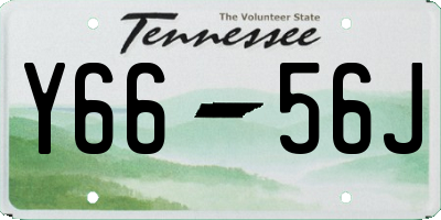 TN license plate Y6656J