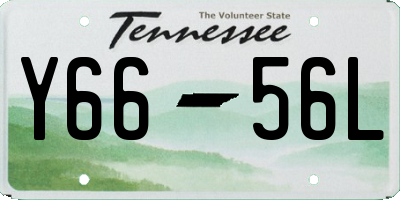 TN license plate Y6656L