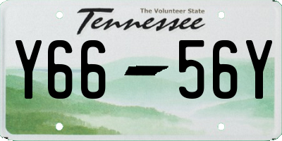 TN license plate Y6656Y