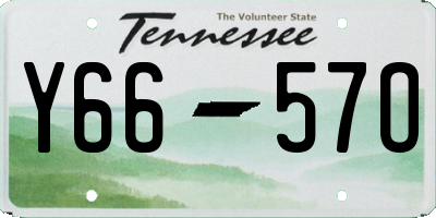 TN license plate Y6657O