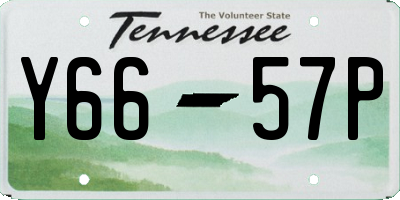 TN license plate Y6657P