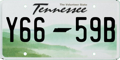 TN license plate Y6659B