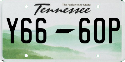 TN license plate Y6660P