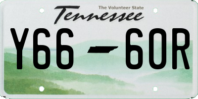 TN license plate Y6660R