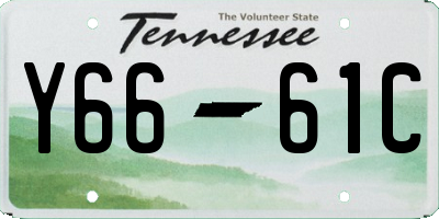 TN license plate Y6661C