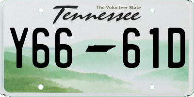 TN license plate Y6661D