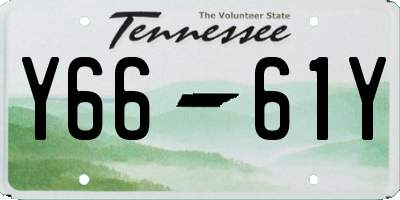 TN license plate Y6661Y