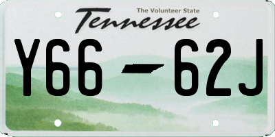 TN license plate Y6662J