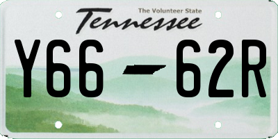 TN license plate Y6662R