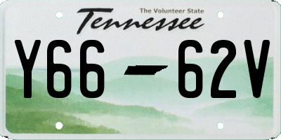 TN license plate Y6662V