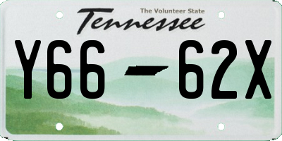 TN license plate Y6662X