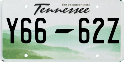 TN license plate Y6662Z