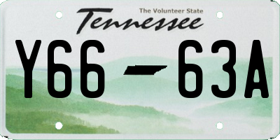 TN license plate Y6663A