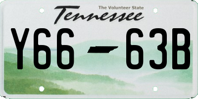 TN license plate Y6663B