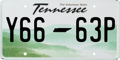 TN license plate Y6663P