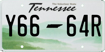 TN license plate Y6664R