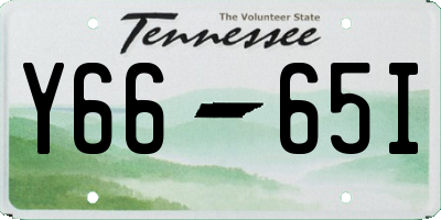 TN license plate Y6665I