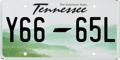 TN license plate Y6665L