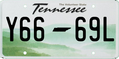 TN license plate Y6669L
