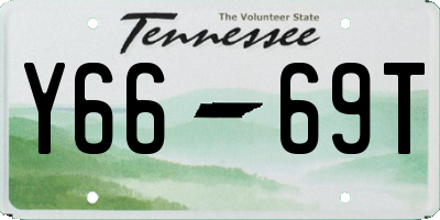 TN license plate Y6669T