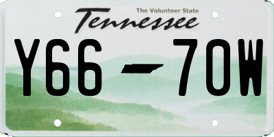 TN license plate Y6670W