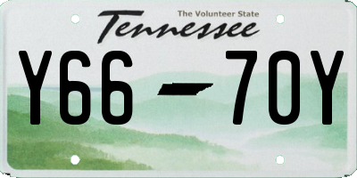TN license plate Y6670Y