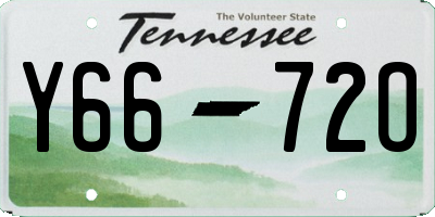 TN license plate Y6672O