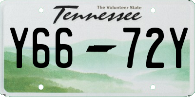 TN license plate Y6672Y