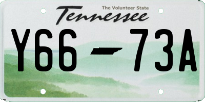 TN license plate Y6673A