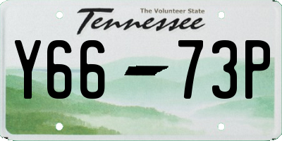 TN license plate Y6673P