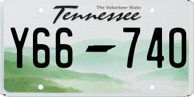 TN license plate Y6674O
