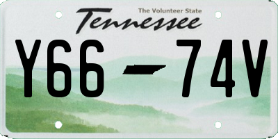 TN license plate Y6674V