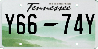 TN license plate Y6674Y