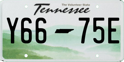 TN license plate Y6675E