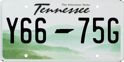 TN license plate Y6675G