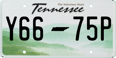 TN license plate Y6675P