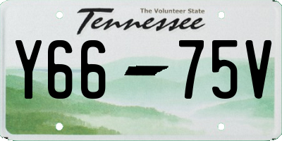 TN license plate Y6675V