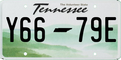 TN license plate Y6679E