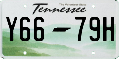 TN license plate Y6679H