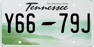 TN license plate Y6679J