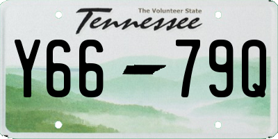 TN license plate Y6679Q