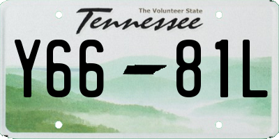 TN license plate Y6681L