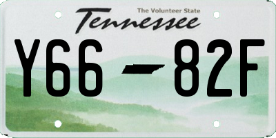 TN license plate Y6682F