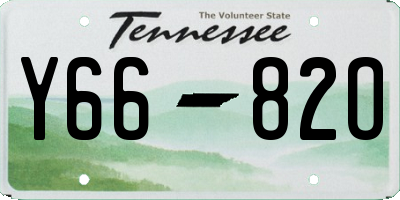 TN license plate Y6682O