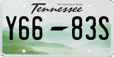 TN license plate Y6683S