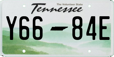 TN license plate Y6684E