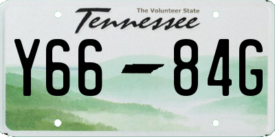 TN license plate Y6684G