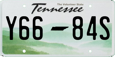 TN license plate Y6684S