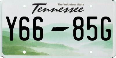 TN license plate Y6685G