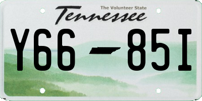 TN license plate Y6685I